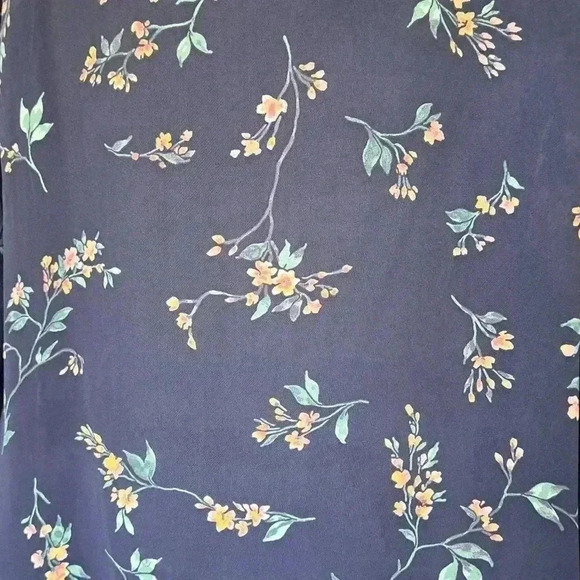 New Tahari Floral Open Top Kimono Style Blue Small Medium Lightweight Shirt - Picture 9 of 16